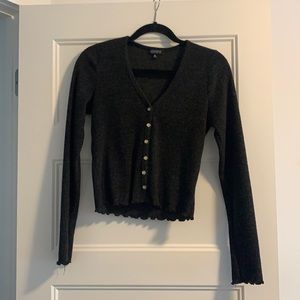 Button down sweater top